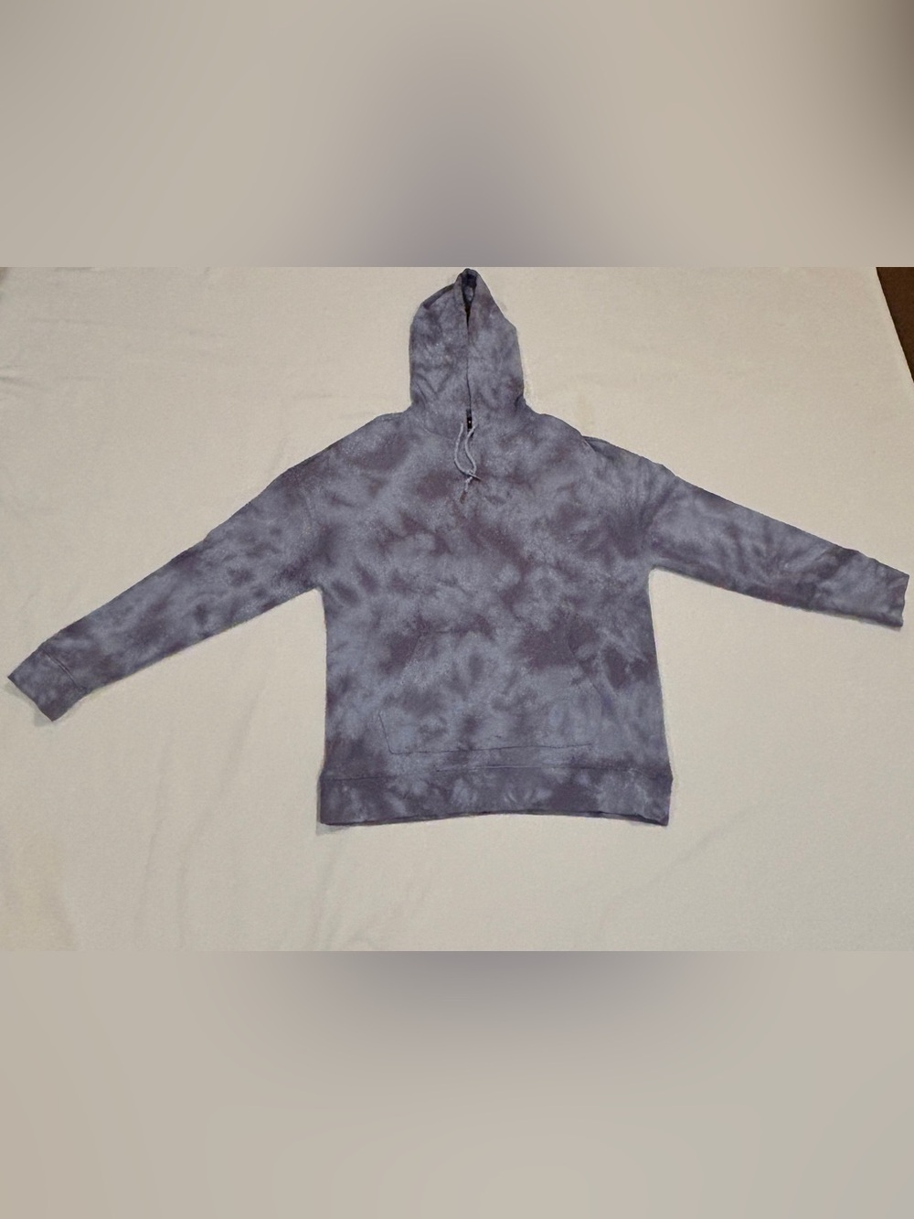 PacSun Men’s M Purple Gray Tie Dye Boxy Fit Pullover Hoodie